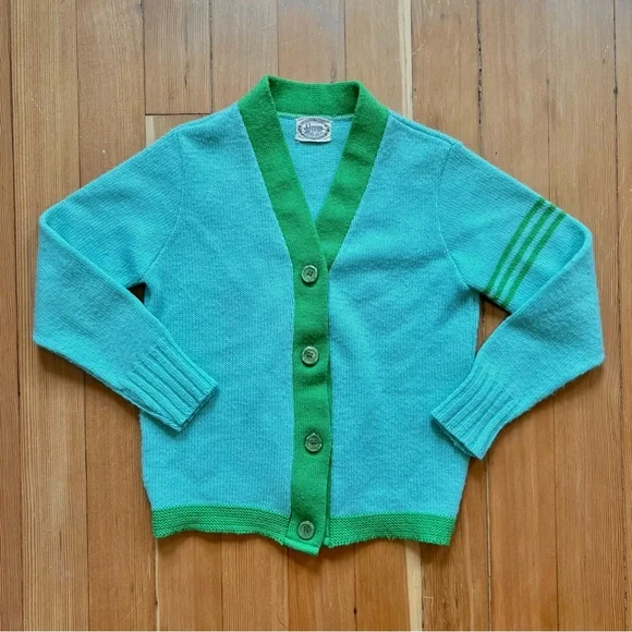 Vintage 1960s sweater cardigan set S - Picture 4 of 11